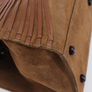 Christian Dior Samurai Hand Bag Suede Brown Auth 208852SAV-12