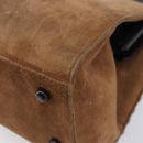 Christian Dior Samurai Hand Bag Suede Brown Auth 208852SAV-13
