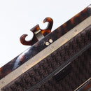 Christian Dior Samurai Hand Bag Suede Brown Auth 208852SAV-19