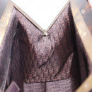 Christian Dior Samurai Hand Bag Suede Brown Auth 208852SAV-22