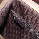 Christian Dior Samurai Hand Bag Suede Brown Auth 208852SAV-24
