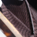 Christian Dior Samurai Hand Bag Suede Brown Auth 208852SAV-25