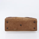 Christian Dior Samurai Hand Bag Suede Brown Auth 208852SAV-9