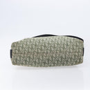 Christian Dior Trotter Canvas Shoulder Bag Green Silver Auth 208853-5