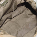 Christian Dior Trotter Canvas Shoulder Bag Green Silver Auth 208853-10
