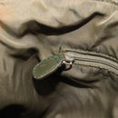 Christian Dior Trotter Canvas Shoulder Bag Green Silver Auth 208853-25