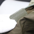 Christian Dior Trotter Canvas Shoulder Bag Green Silver Auth 208853-12