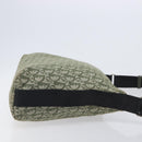 Christian Dior Trotter Canvas Shoulder Bag Green Silver Auth 208853-3