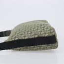 Christian Dior Trotter Canvas Shoulder Bag Green Silver Auth 208853-4