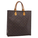 LOUIS VUITTON Monogram Sac Plat Hand Bag M51140 LV Auth 208856-1