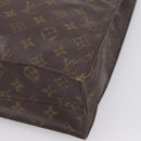 LOUIS VUITTON Monogram Sac Plat Hand Bag M51140 LV Auth 208856-12