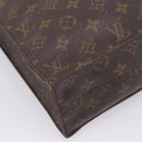 LOUIS VUITTON Monogram Sac Plat Hand Bag M51140 LV Auth 208856-13