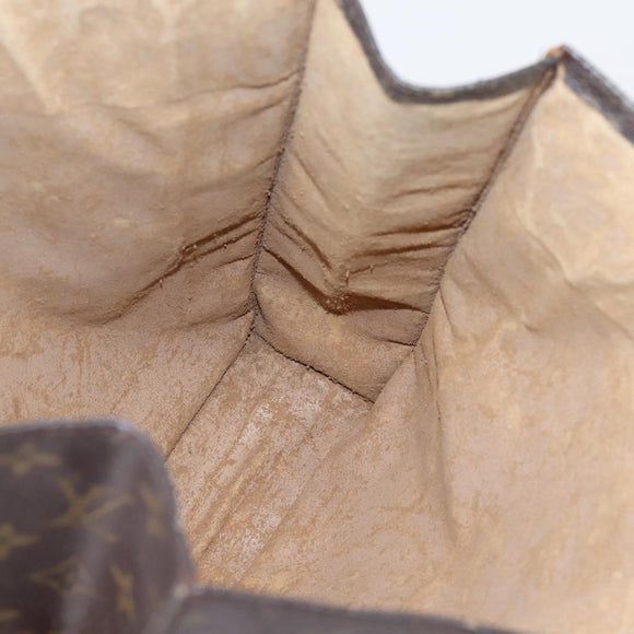 LOUIS VUITTON Monogram Sac Plat Hand Bag M51140 LV Auth 208856