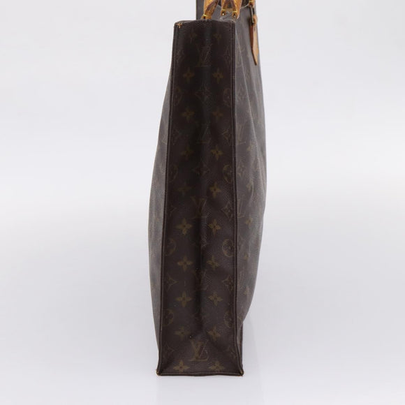 LOUIS VUITTON Monogram Sac Plat Hand Bag M51140 LV Auth 208856