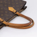 LOUIS VUITTON Monogram Sac Plat Hand Bag M51140 LV Auth 208856-7