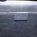 CELINE Luggage Nano Shopper Hand Bag Leather 2way Black Gold Tone Auth 208858-21