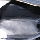 CELINE Luggage Nano Shopper Hand Bag Leather 2way Black Gold Tone Auth 208858-10