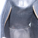 CELINE Luggage Nano Shopper Hand Bag Leather 2way Black Gold Tone Auth 208858-23