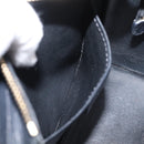 CELINE Luggage Nano Shopper Hand Bag Leather 2way Black Gold Tone Auth 208858-24