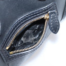 CELINE Luggage Nano Shopper Hand Bag Leather 2way Black Gold Tone Auth 208858-11