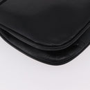 Christian Dior Chain Shoulder Bag Leather Black Gold Tone Auth 208860-13