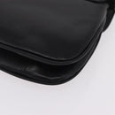 Christian Dior Chain Shoulder Bag Leather Black Gold Tone Auth 208860-14