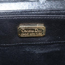 Christian Dior Chain Shoulder Bag Leather Black Gold Tone Auth 208860-18