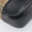Burberrys Nova Check Shoulder Bag Canvas Beige Gold Tone Auth 208861A-14