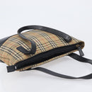 Burberrys Nova Check Shoulder Bag Canvas Beige Gold Tone Auth 208861A-6