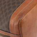 CELINE Macadam Shoulder Bag PVC Brown Gold Tone Auth 208862A-17