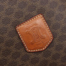 CELINE Macadam Shoulder Bag PVC Brown Gold Tone Auth 208862A-22