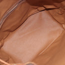 CELINE Macadam Shoulder Bag PVC Brown Gold Tone Auth 208862A-11