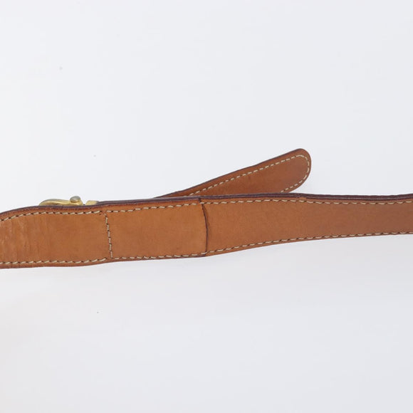 CELINE Macadam Shoulder Bag PVC Brown Gold Tone Auth 208862A