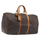 LOUIS VUITTON Monogram Keepall 50 Boston Bag M41426 LV Auth 208863-1
