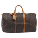 LOUIS VUITTON Monogram Keepall 50 Boston Bag M41426 LV Auth 208863-2