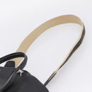MCM Hand Bag Leather 2way Black Silver Auth 208864-10