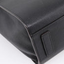 MCM Hand Bag Leather 2way Black Silver Auth 208864-15
