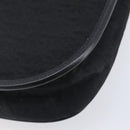 Christian Dior Trotter Canvas Shoulder Bag Black Gold Tone Auth 208865-14