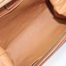 CELINE Macadam Pouch PVC Brown Gold Tone Auth 208866A-16