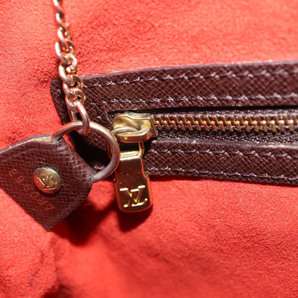 LOUIS VUITTON Damier Ebene Marais Shoulder Bag N42240 LV Auth 208868V
