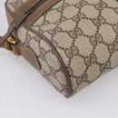 GUCCI GG Supreme Web Sherry Line Shoulder Bag PVC Beige 111 02 004 Auth 208869-11