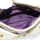 Miu Miu Matelasse Hand Bag Leather 2way Beige Gold Tone Auth 208870A-20