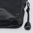 LOEWE Shoulder Bag Leather Black Auth 208871-12