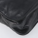 LOEWE Shoulder Bag Leather Black Auth 208871-13