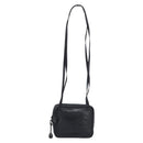 LOEWE Shoulder Bag Leather Black Auth 208871-2