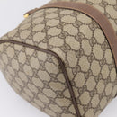 GUCCI GG Supreme Hand Bag PVC Beige Gold Tone 002 23 6842 Auth 208874-9