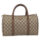 GUCCI GG Supreme Hand Bag PVC Beige Gold Tone 002 23 6842 Auth 208874-13