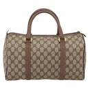 GUCCI GG Supreme Hand Bag PVC Beige Gold Tone 002 23 6842 Auth 208874-2