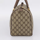 GUCCI GG Supreme Hand Bag PVC Beige Gold Tone 002 23 6842 Auth 208874-3