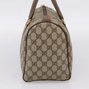 GUCCI GG Supreme Hand Bag PVC Beige Gold Tone 002 23 6842 Auth 208874-4